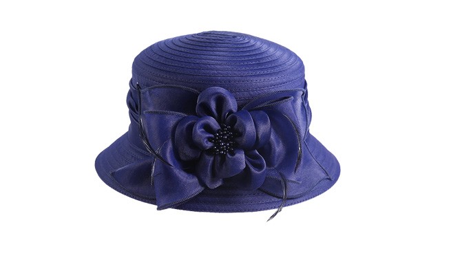 車縫布條帽，柯根紗帽