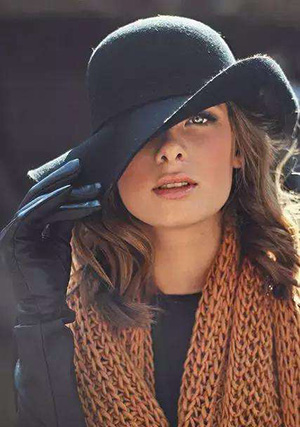 冬天戴帽子不能跟風(fēng)，要選擇適合自己臉型的